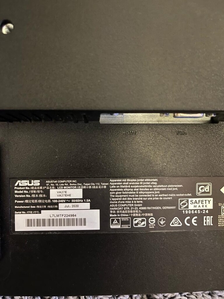 asus va27e iç ekranı kırık monitör - 3