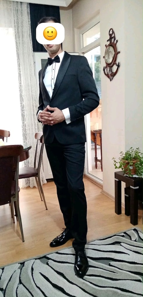 Altınyıldız Classics Siyah Slim Fit Dar kesim Smokin