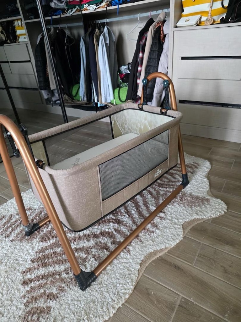QESSO Baby AQUA Gold Beşik +Yatak - 2