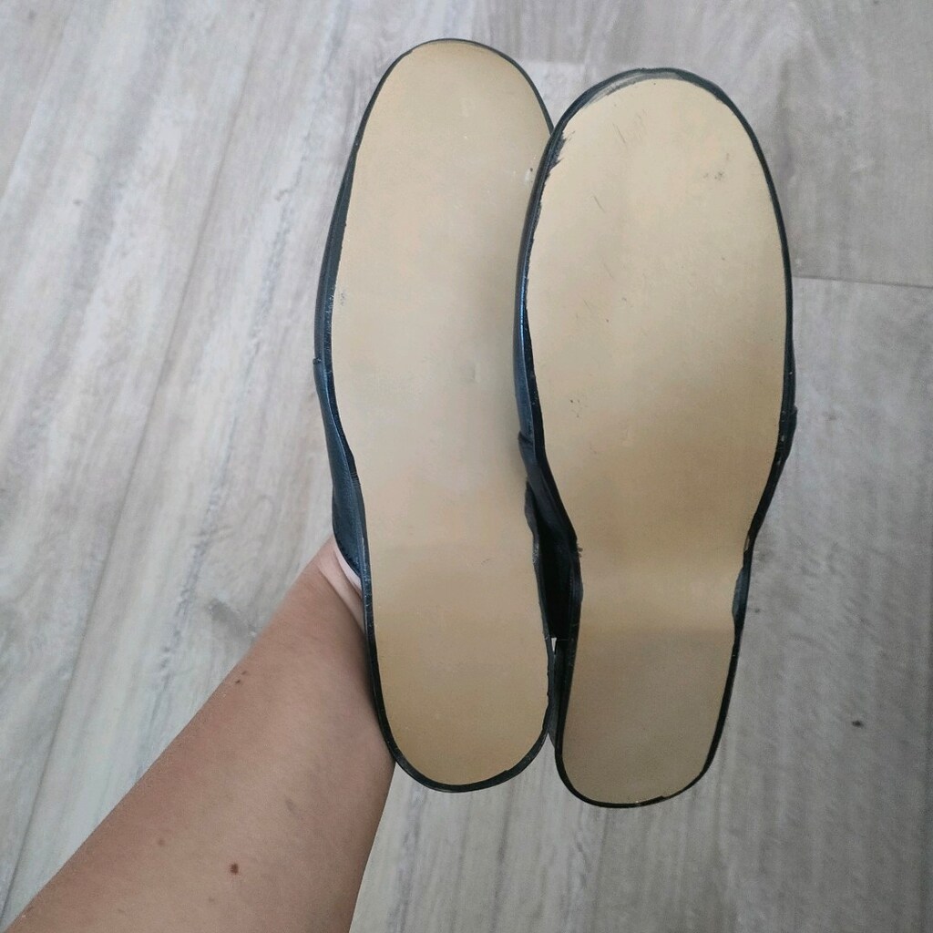 Siyah Deri Erkek Ev Terliği - 3
