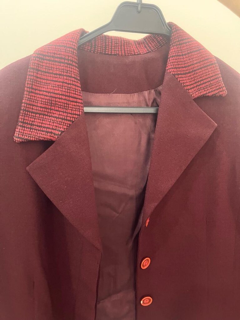 Bordo blazer ceket - 3