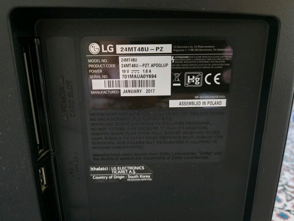 LG LED TV 24 inch 24MT48U Uydu Alicili - 2
