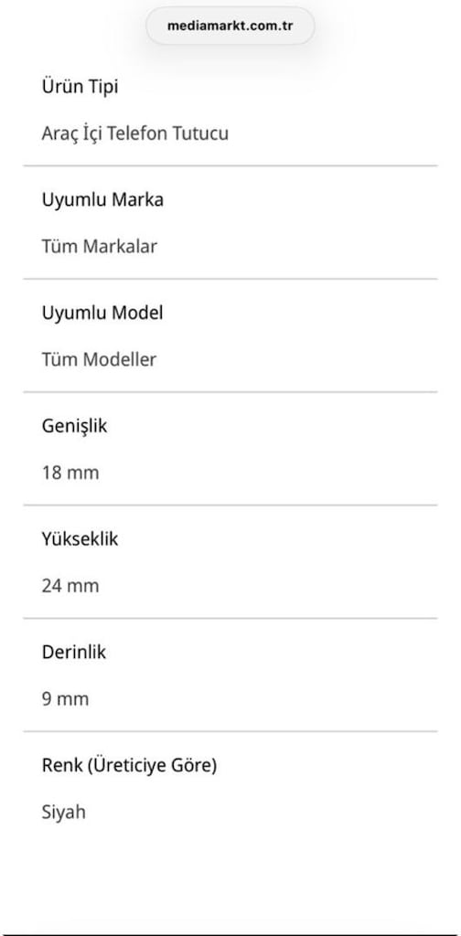 Baseus Araç İçi Telefon Tutacağı Siyah - 9