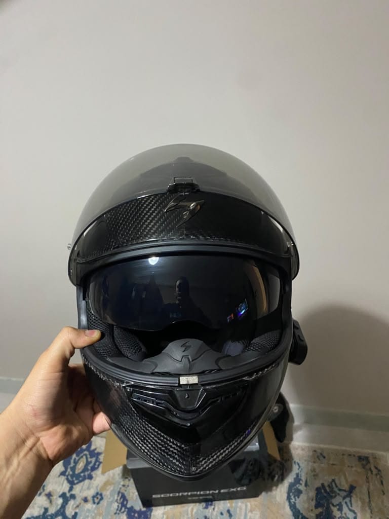 Scorpion EXO 1400 Evo II Air Carbon Kapalı Motosiklet Kaskı Siyah L - 3