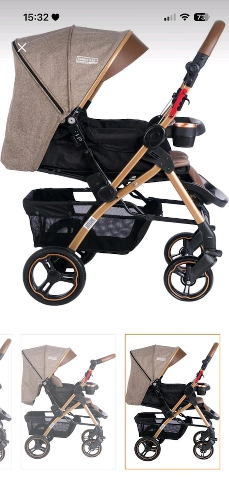 lux çift yönlü Bebek Arabası - 5
