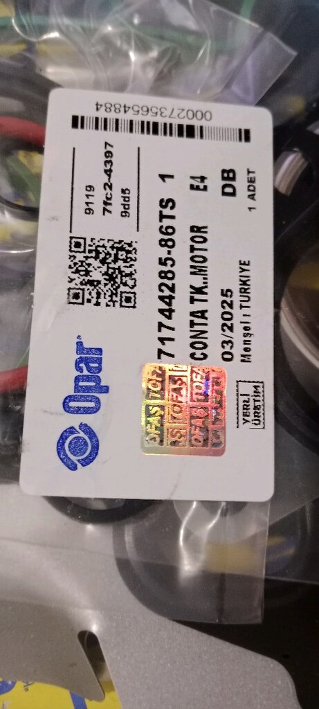 1.3 Multi jet full takım conta yer edremit - 2