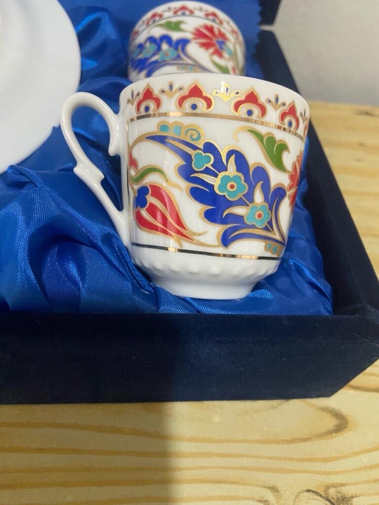 Güral porselen Türk kahve takımı - 4