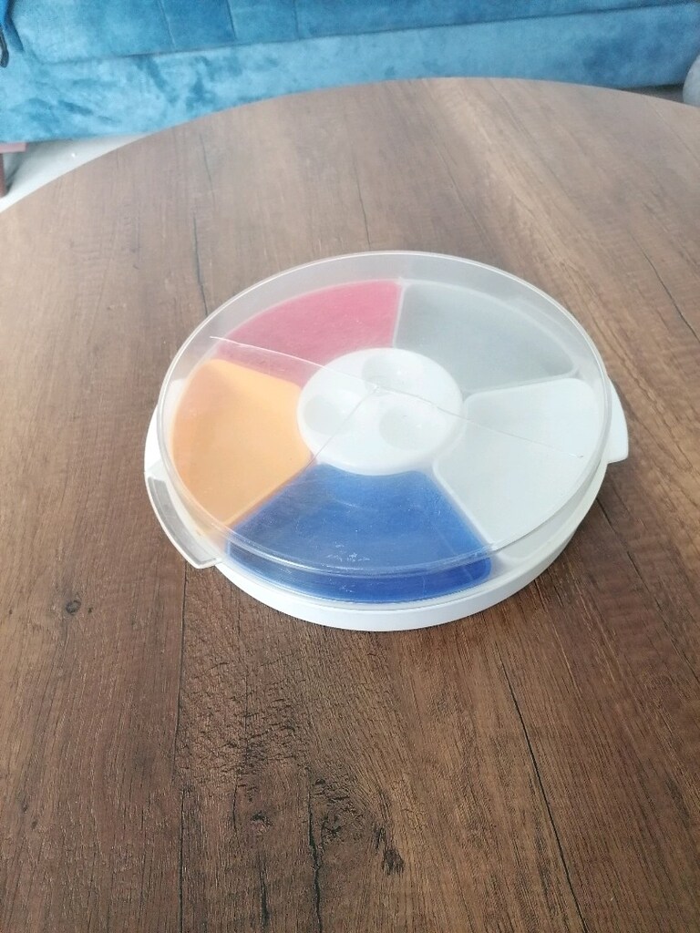 plastik kahvaltı kabı 5 bölmeli kapaklı - 5