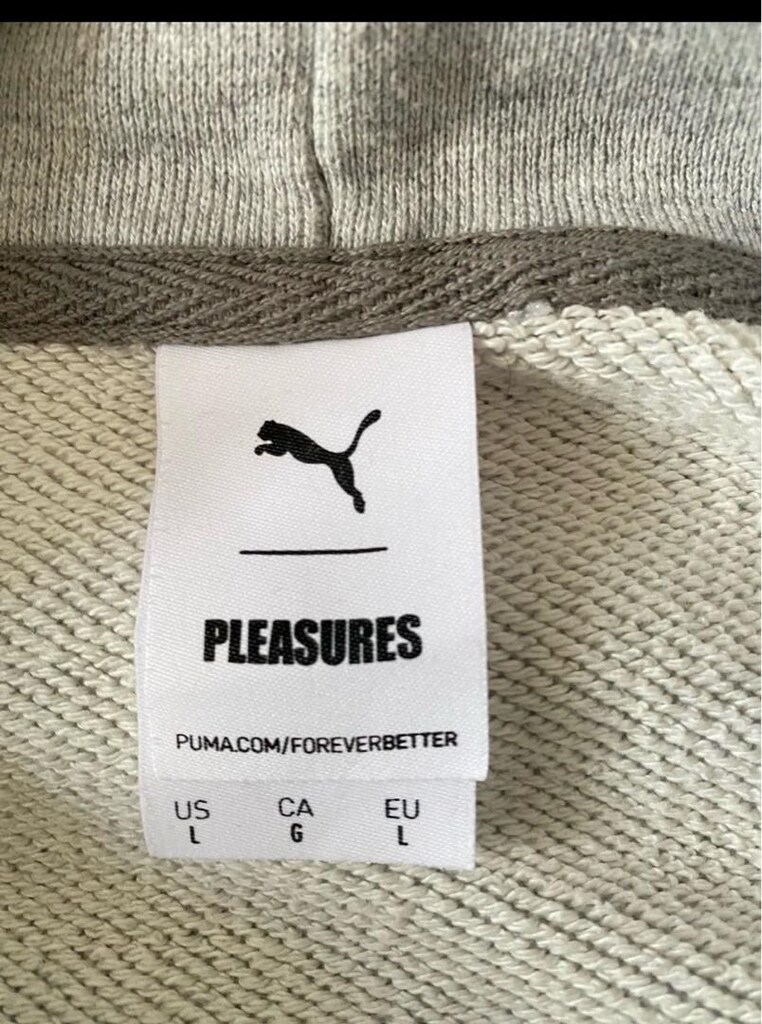 PUMA. Gri Baskılı Kapüşonlu Sweatshirt - 6