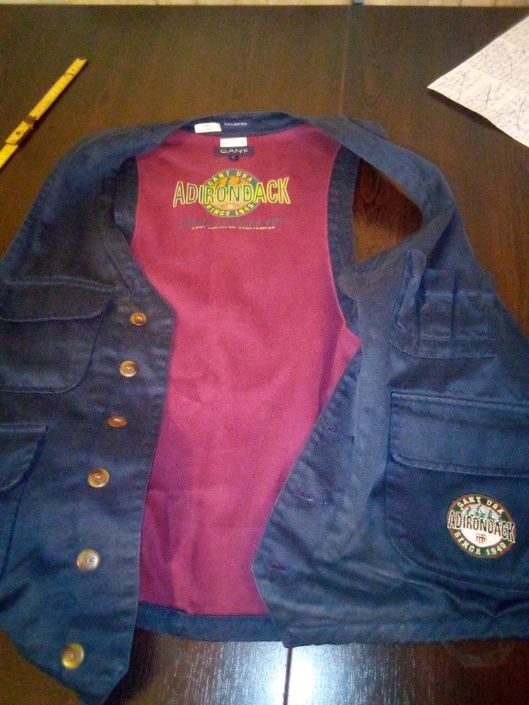 Gant kanvas vintage yelek Adirondac modeli L en 55 — görsel 9/15