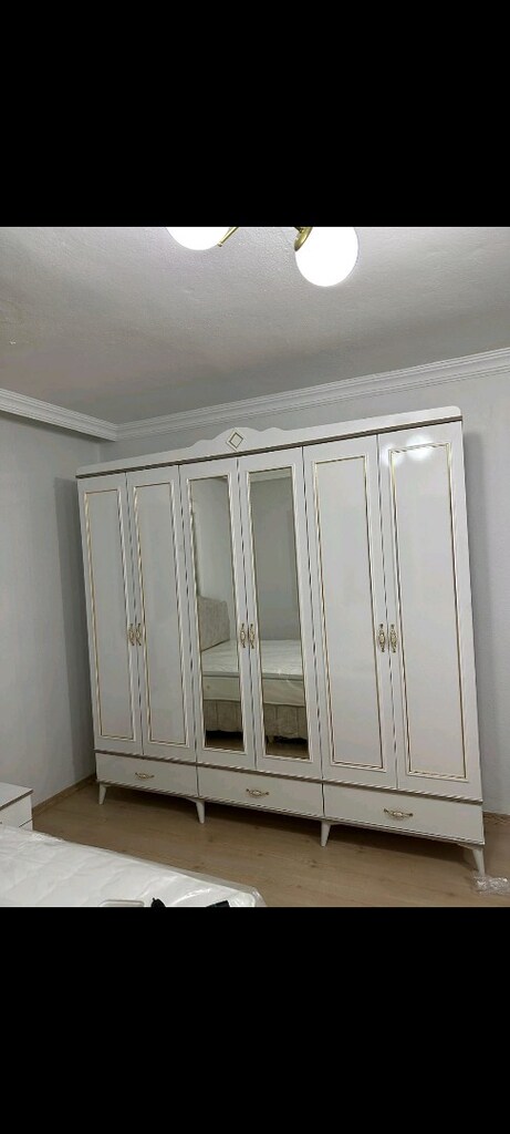 komple MDF yatak odası takımı çift kişilik yatak baza başlık dahildir - 2