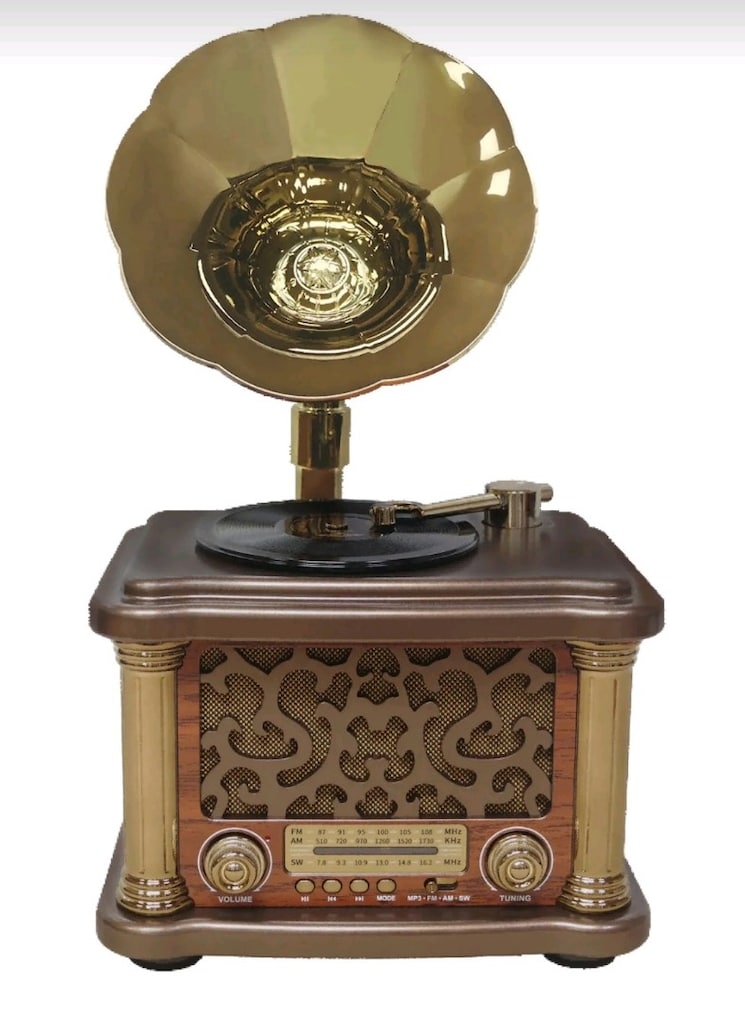 Gramafon görünümlü nostalji radyo - 8