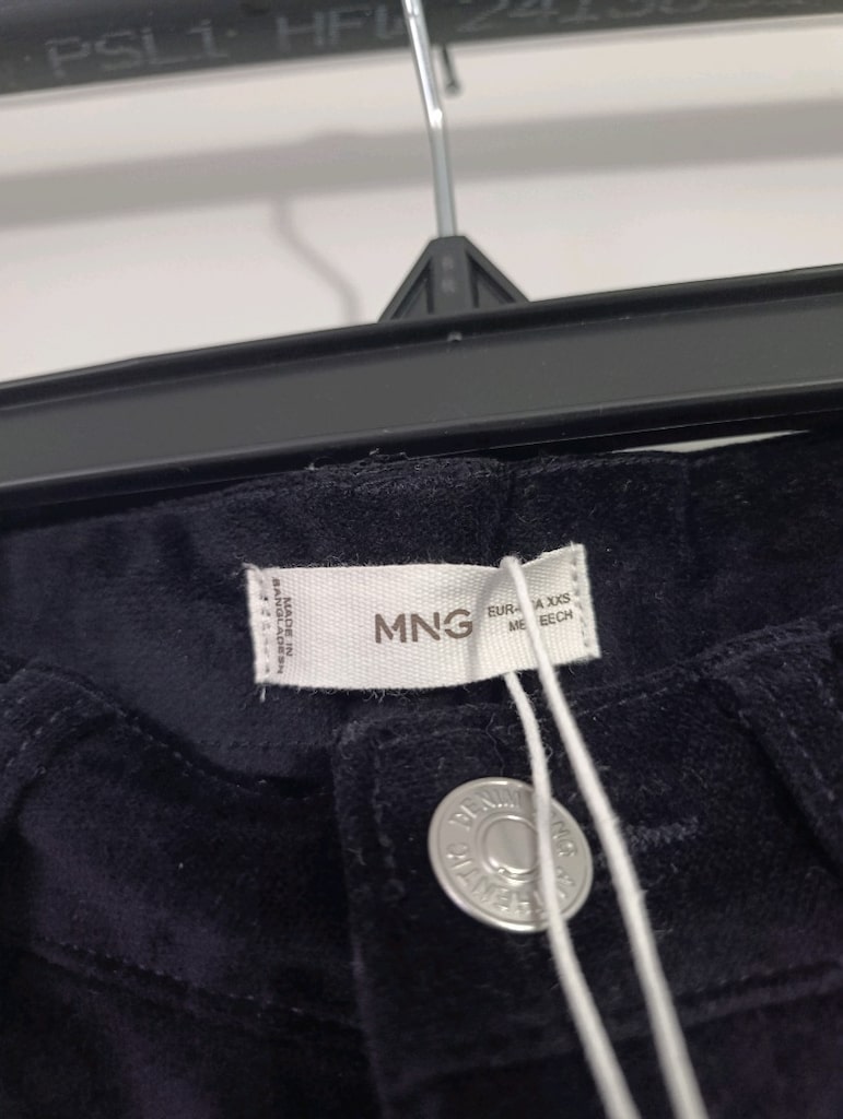 Mango Flare Fitilli Kadife Crop Pantolon - 4