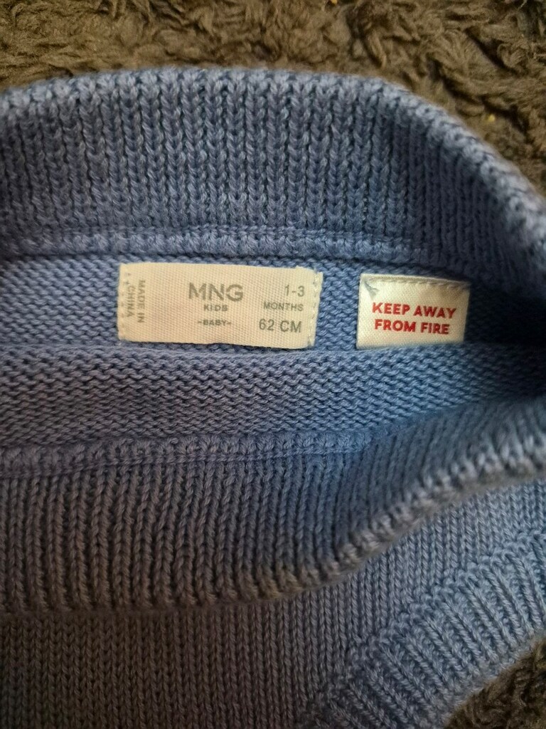 Mango 1–3 Ay Unisex Örgü Bebek Şort - 2