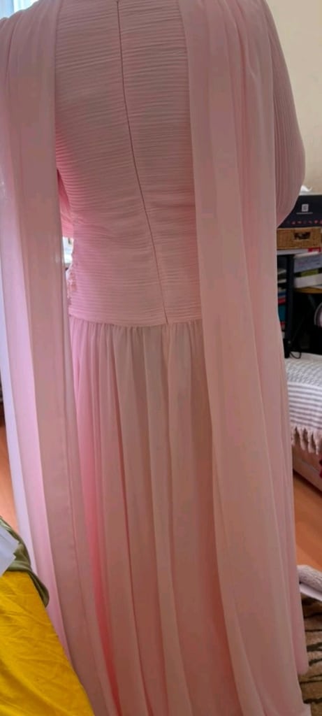 pembe abiye elbise - 2
