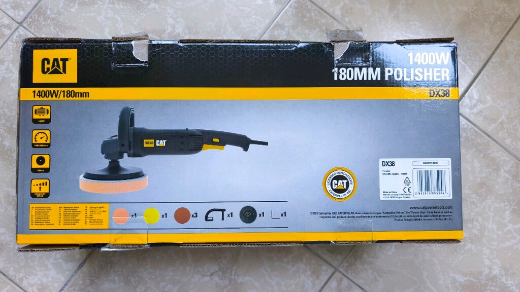 CAT DX38 1400W 180MM DEVİRLİ PROFESYONEL POLİSAJ MAKİNESİ - 3