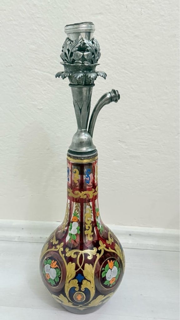 OSMANLI DÖNEM NARGİLE BOHEM CAM - 6