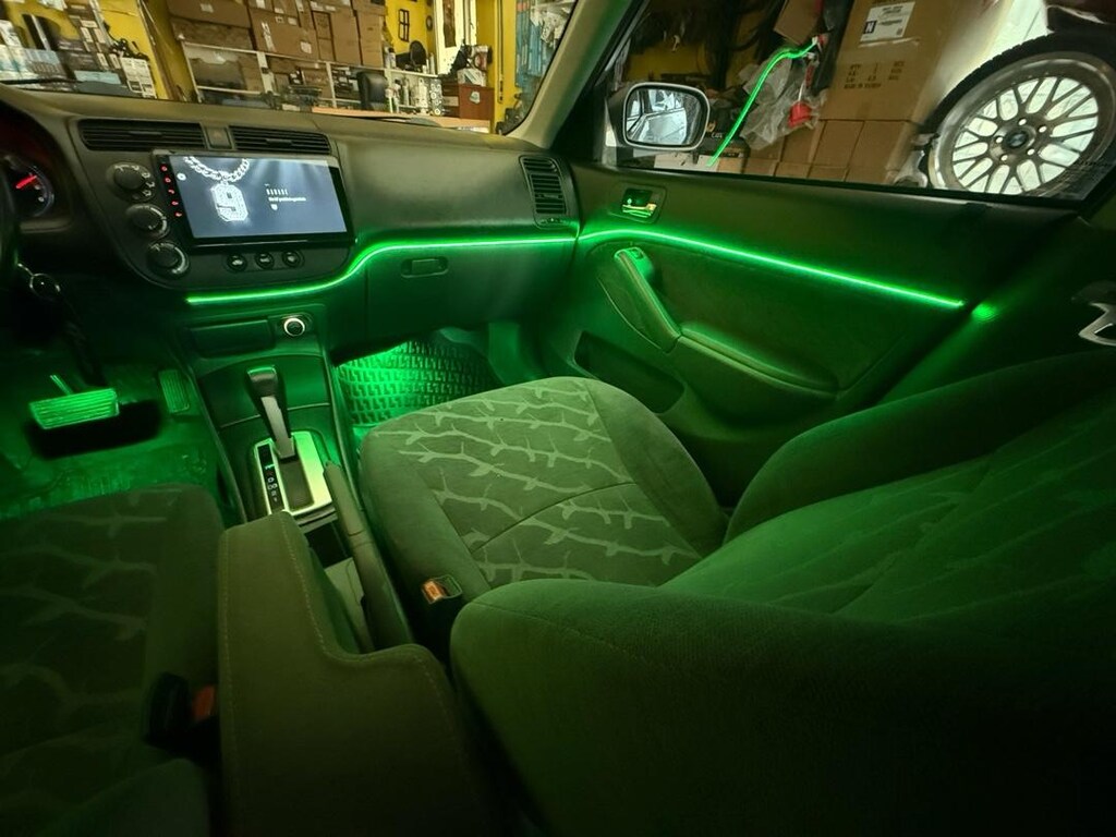 civic V TEC iç ambiyans 64 renk rgb animasyonlu - 11