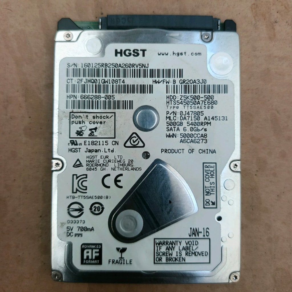 HGST 500GB 2.5 İnç Laptop Hard Disk (SATA 6.0Gb/s) - 2