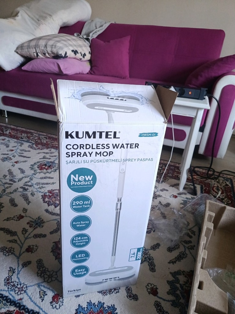 kumtel cordless water spray mob