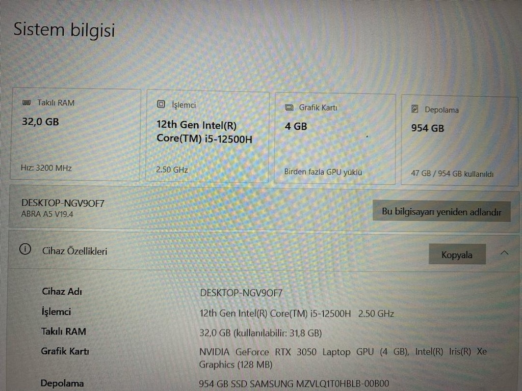 MONSTER OYUN İŞ BİLGİSAYARI ABRA A5 V19.4 - 5