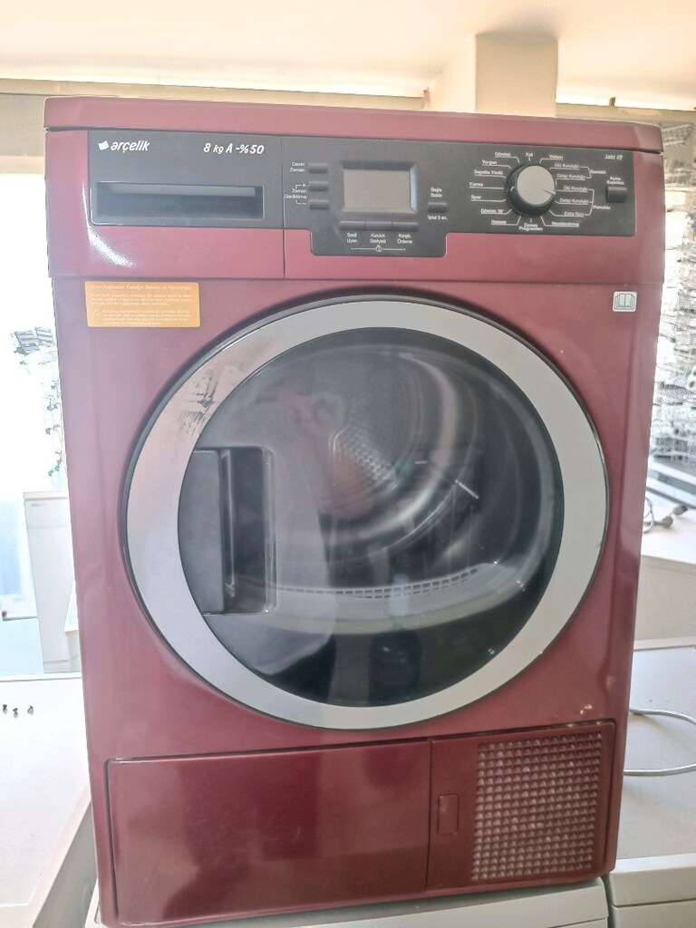 Arçelik bordo renk 8 kg ısı pompalı çamaşır kurutma makinesi - 2
