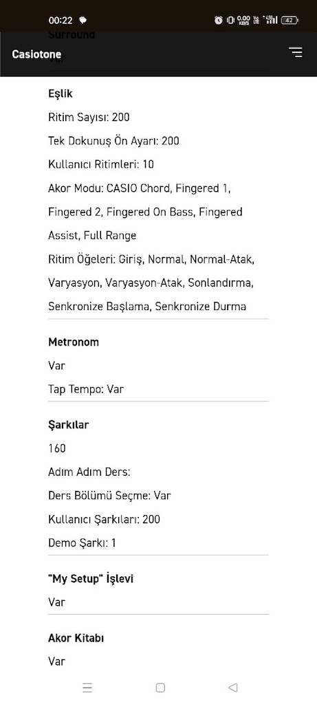Casio LK-S450 Işıklı 61 Hassasiyetli Tuşlu-5 Oktav Org - 5