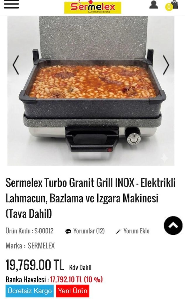 Sermelex Izgara Lahmacun Makinesi - 8