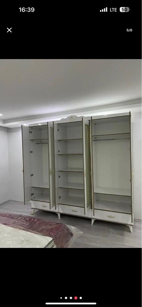 komple mdf yatak odası takımı sıfır ürün ambaljında yatak baza hediye - 5