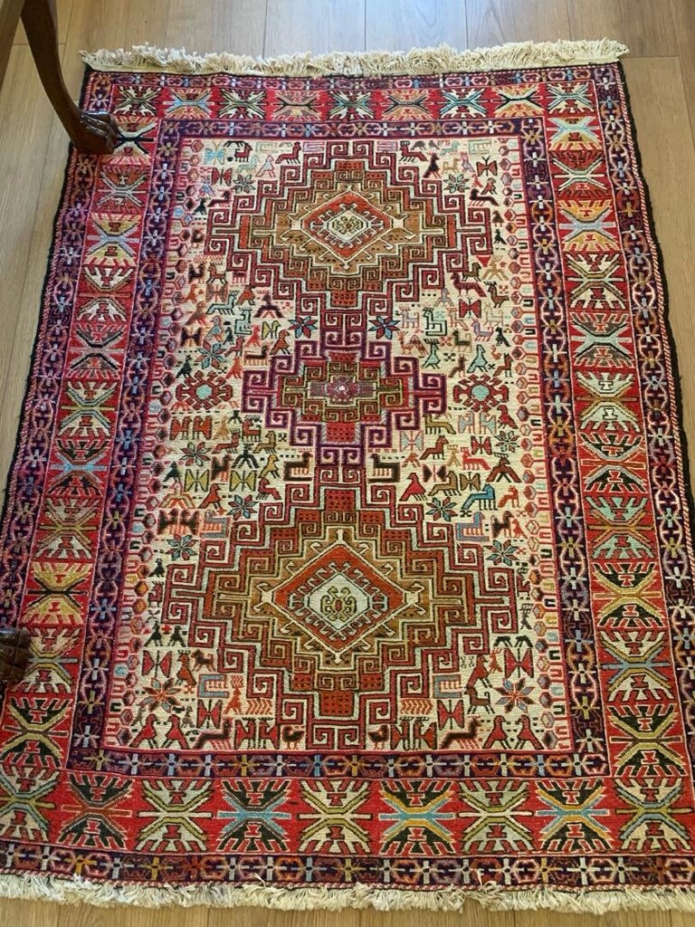 iran el dokuma ipekli sumak kilim - 5
