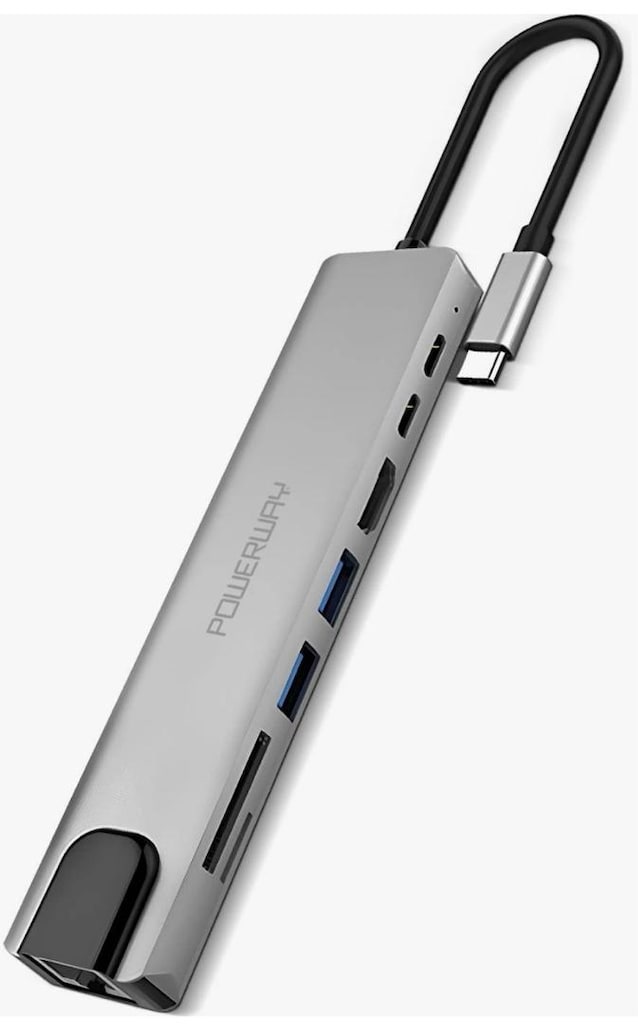 Type-C Hub Dönüştürücü HDMI USB Micro Sd Çevirici 8 Girişli Ç