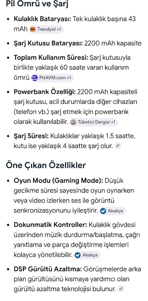 HAYLOU T15 GAMING 2200mah POWERBANKLI KULAKLIK - 5