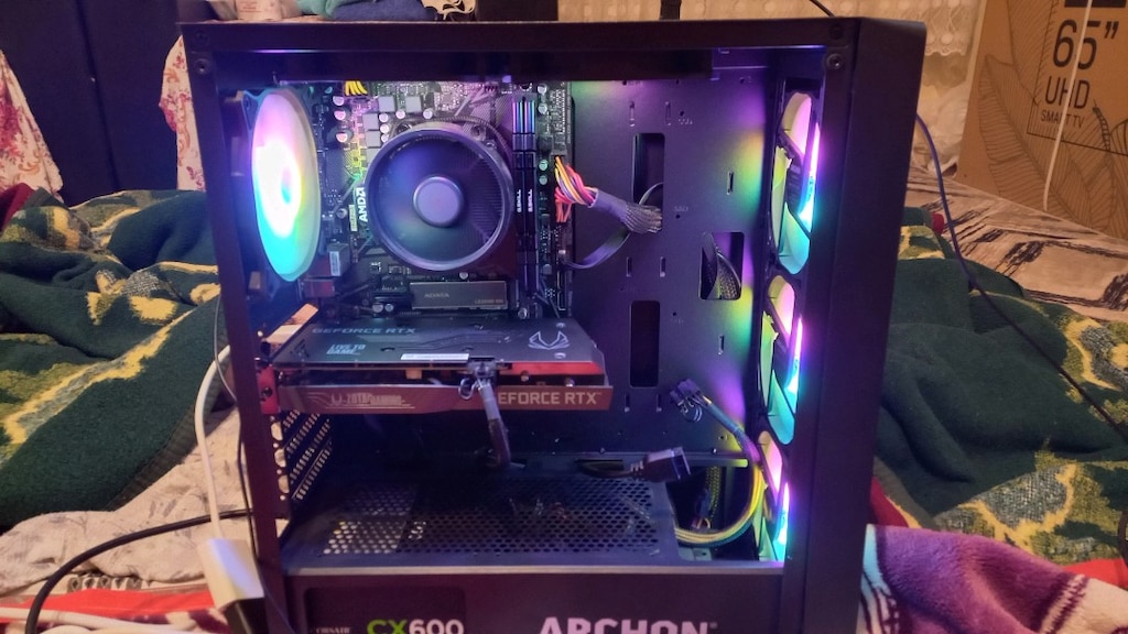 ANAKART + RAM + ARGB KASA PSU YEDEK PARÇA . EKRAN KARTI VE İŞLEMCi yok - 2