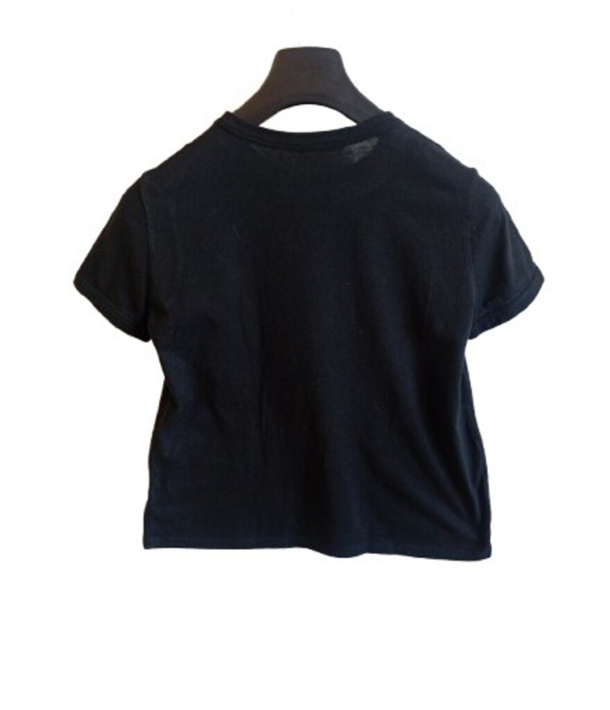 Zara Trafaluc Siyah Çiçek Baskılı Crop Bluz — görsel 4/9