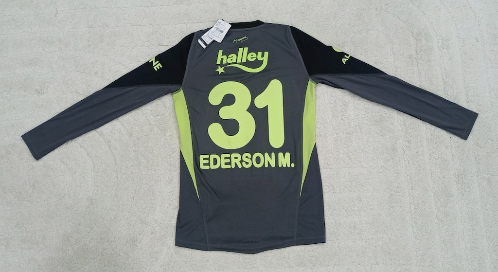 2025-2026 Ederson Moraes Orijinal Fenerbahçe Kaleci Forma Adidas Siyah - 4