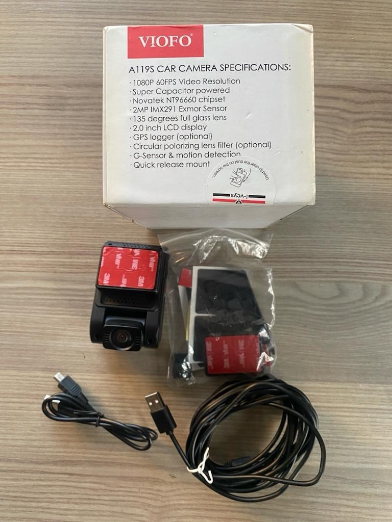 Viofo A119S V2 1080P GPS'li Akılı Araç Kamerası + 32 GB SD Kart - 3