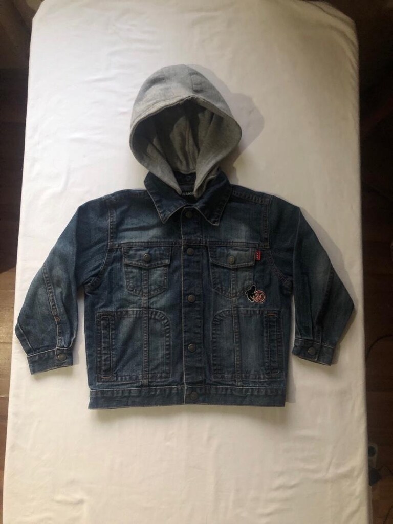 LC Waikiki 5 Yaş Kapüşonlu Kot Ceket
