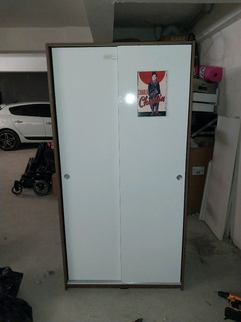 kayar kapaklı elbise dolabı - 4