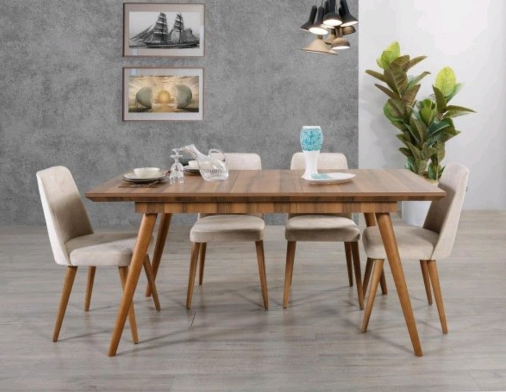 Ahşap Yemek Masası açılır kapanir - 3