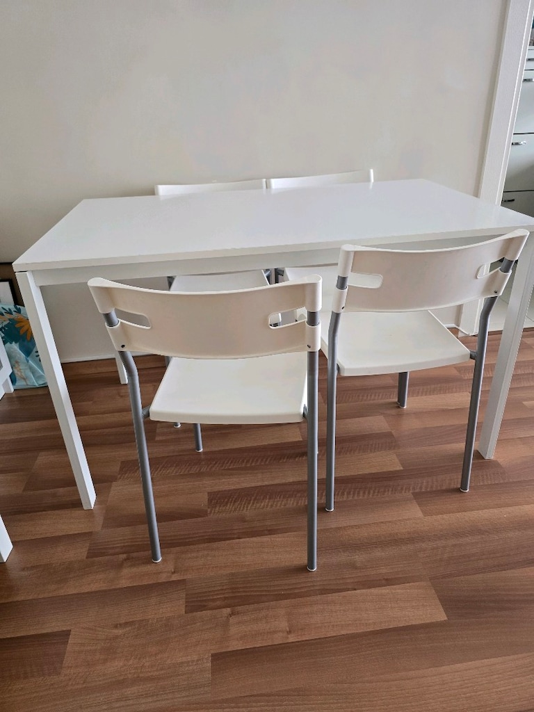 Ikea Melltorp yemek masası ve 4 sandalye - 3