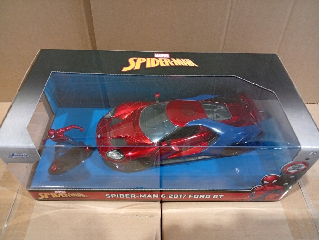 Jada, 9399725314R00, Marvel Spiderman Figürü 2017 ve Ford GT Model Ara - 5