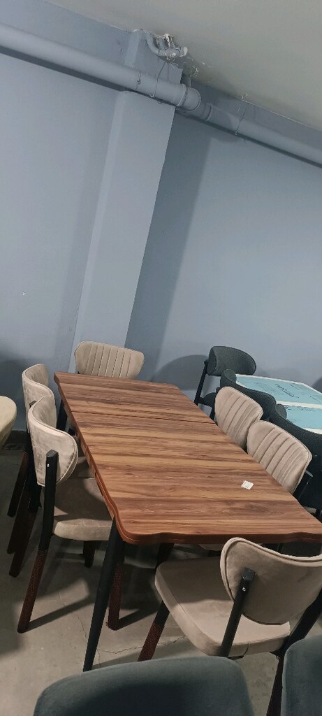 Kampanyalı fiyattan Sıfır mağazadan açılan kapanan MDF masa 6 sandalye - 5