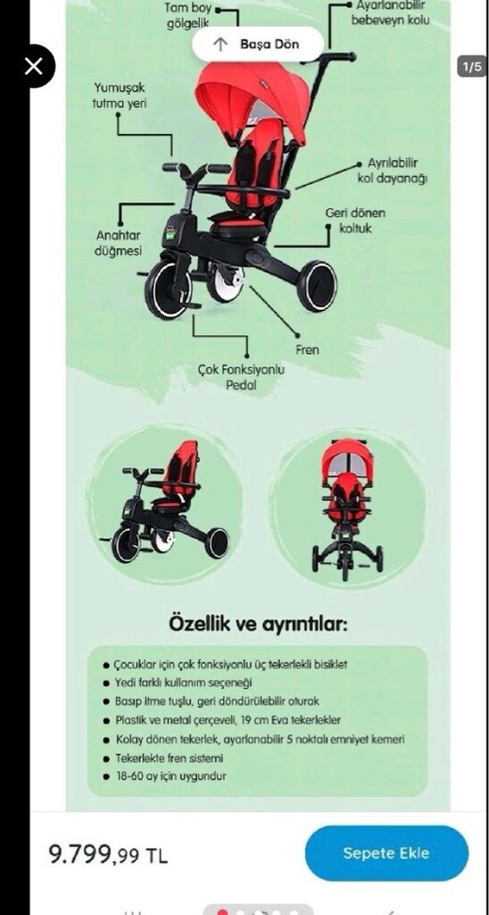 baby toys bisiklet. - 3