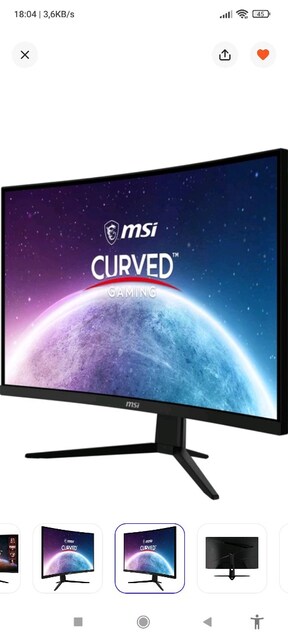 MSI 27 inç 2k gaming curved monitör 165hz