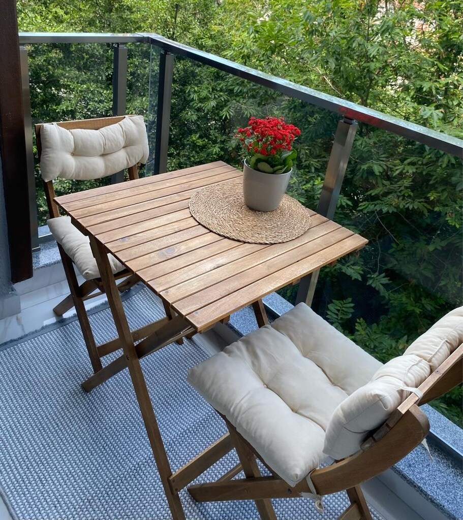 koçtaş virgina bistro ahşap balkon masası - 3