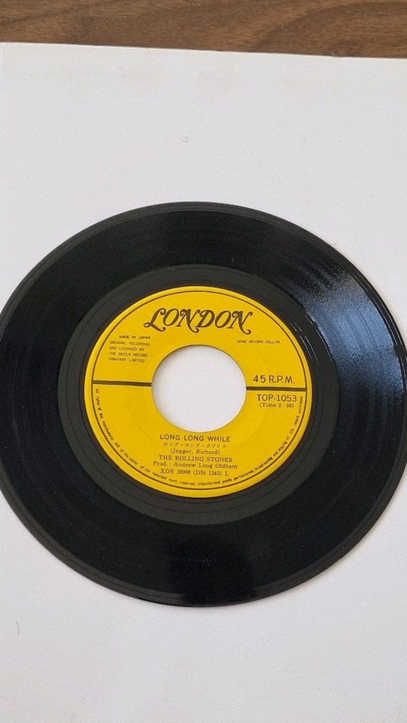 1966 Paint it Black Rolling Stones 45 lik Plak - 5