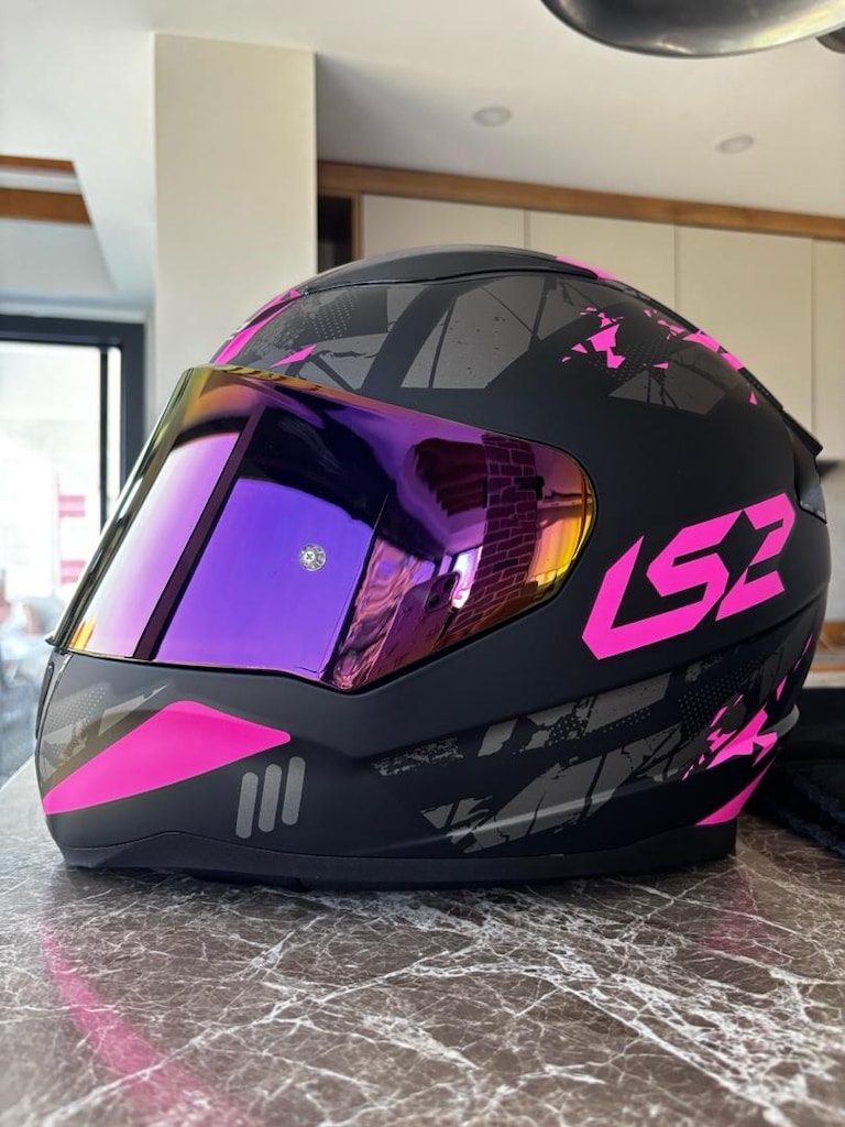 LS2 II RAPID PEMBE M BEDEN HİÇ KULLANILMAMIŞ KAPALI KASK ACİL SATILIK! - 2