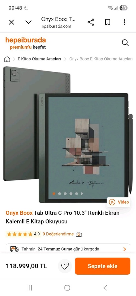 ONYX BOOX TAB ULTRA C PRO 10.3" - 14