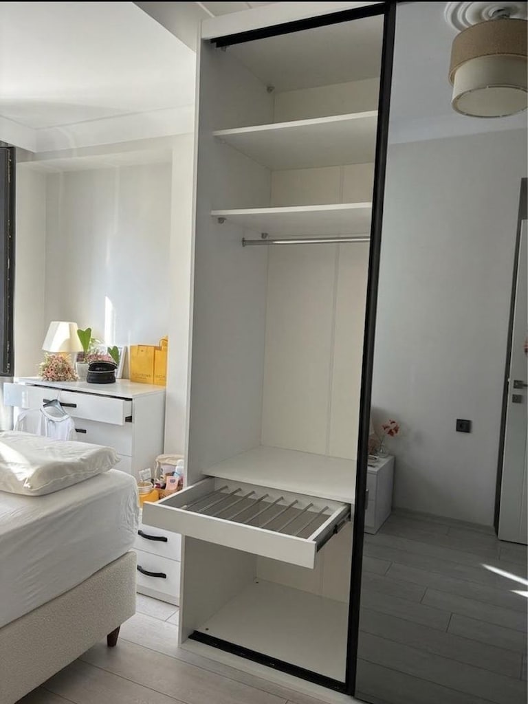 Modern L Tipi Gardırop – Aynalı Sürgü Kapak – Özel İmalat - 4