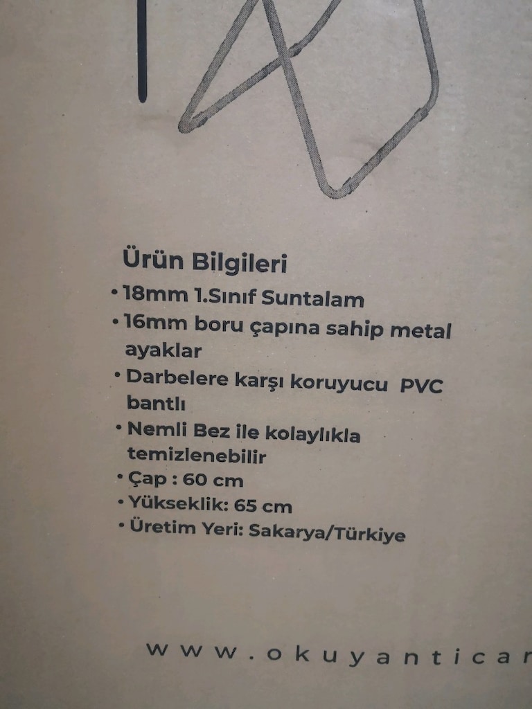 Katlanır masa desenli - 7